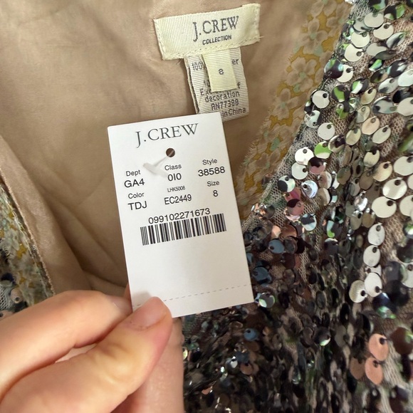 NWT Rare J. Crew Collection Sequin dress - Picture 2 of 4